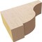 Ekena Millwork 2"W x 6"D x 4"H Classic Van Buren Rough Cedar Woodgrain TimberThane Corbel, Primed Tan CORUR02X06X04VANRCPR - alternate 6